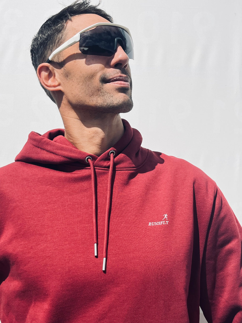 Unisex,Runsfly hoodie RUN RUN, Burgundy